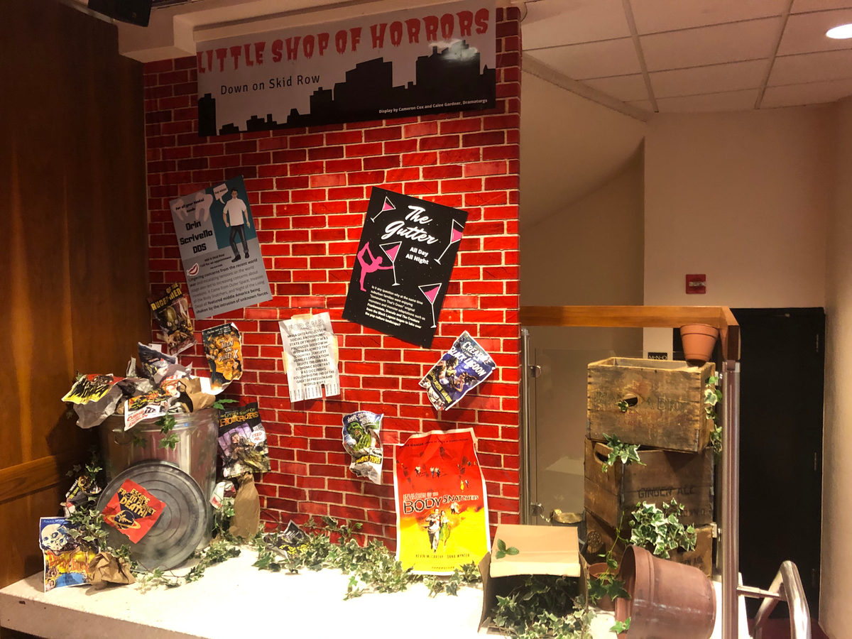 Little Shop of Horrors · North lobby display · Dramaturgy